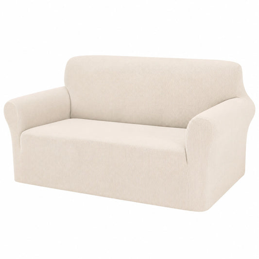 Granbest Flexibler Sofabezug Jacquard – Schützt Ihr Sofa stilvoll, ideal für Hunde und Haustiere (3-Sitzer, Hellbeige)