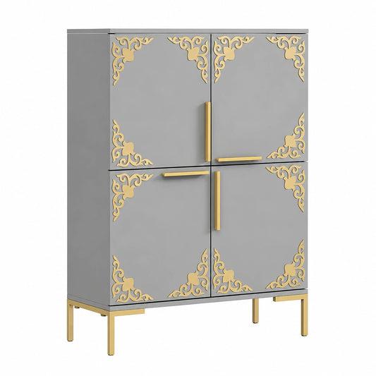 Dekorative 16-teilige Goldene Acrylspiegel-Wandsticker für Wohnzimmer und Schlafzimmer